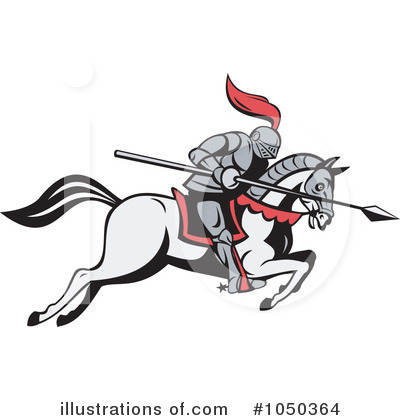 Royalty-Free (RF) Jousting Clipart Illustration by patrimonio - Stock Sample #1050364