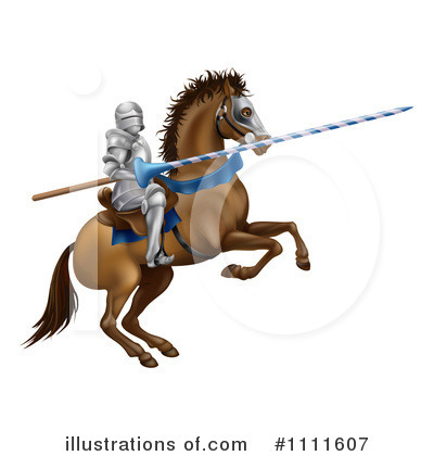 Royalty-Free (RF) Jousting Clipart Illustration by AtStockIllustration - Stock Sample #1111607