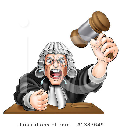 Judge Clipart #1333649 by AtStockIllustration