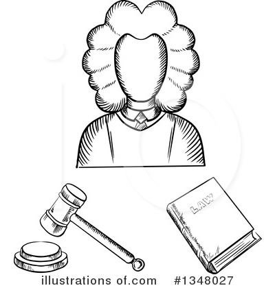 Royalty-Free (RF) Judge Clipart Illustration by Vector Tradition SM - Stock Sample #1348027
