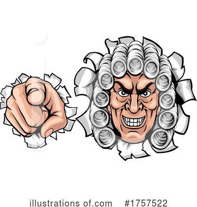 Royalty-Free (RF) Judge Clipart Illustration by AtStockIllustration - Stock Sample #1757522