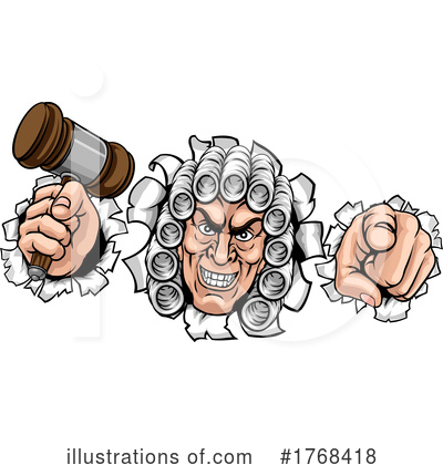 Royalty-Free (RF) Judge Clipart Illustration by AtStockIllustration - Stock Sample #1768418
