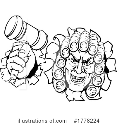 Royalty-Free (RF) Judge Clipart Illustration by AtStockIllustration - Stock Sample #1778224