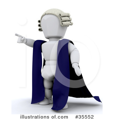 Royalty-Free (RF) Judge Clipart Illustration by KJ Pargeter - Stock Sample #35552