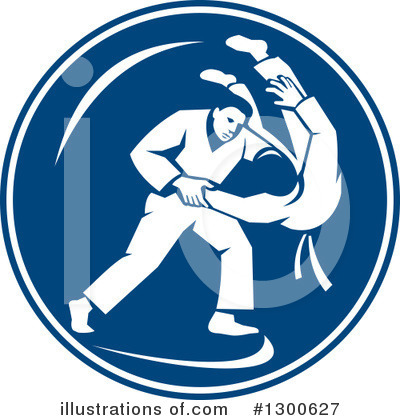 Royalty-Free (RF) Judo Clipart Illustration by patrimonio - Stock Sample #1300627