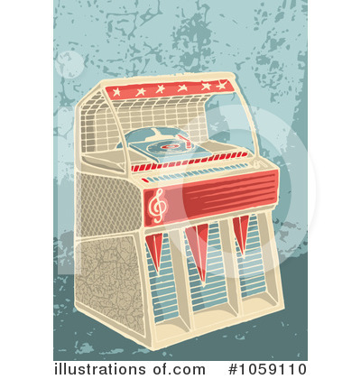 Royalty-Free (RF) Juke Box Clipart Illustration by Any Vector - Stock Sample #1059110