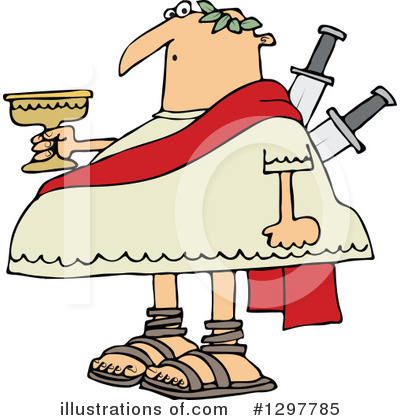 Royalty-Free (RF) Julius Caesar Clipart Illustration by djart - Stock Sample #1297785