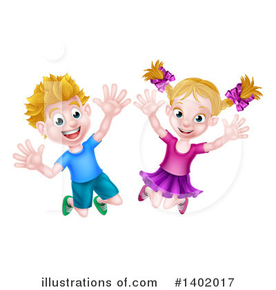 Royalty-Free (RF) Jumping Clipart Illustration by AtStockIllustration - Stock Sample #1402017