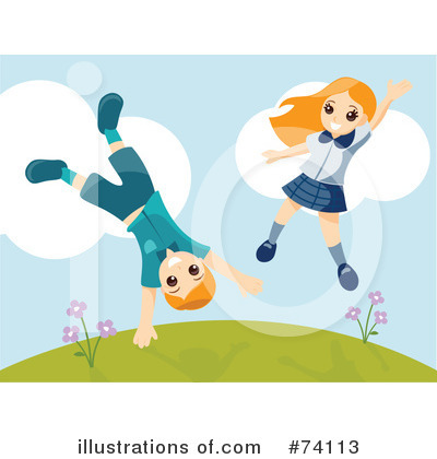 Royalty-Free (RF) Jumping Clipart Illustration by BNP Design Studio - Stock Sample #74113