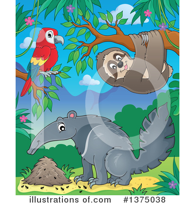 Royalty-Free (RF) Jungle Clipart Illustration by visekart - Stock Sample #1375038
