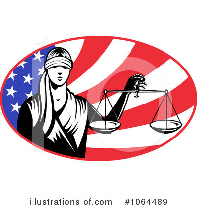 Royalty-Free (RF) Justice Clipart Illustration by patrimonio - Stock Sample #1064489