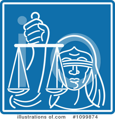 Royalty-Free (RF) Justice Clipart Illustration by patrimonio - Stock Sample #1099874