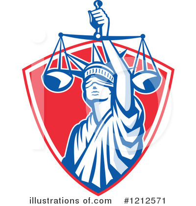 Royalty-Free (RF) Justice Clipart Illustration by patrimonio - Stock Sample #1212571