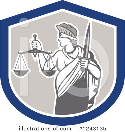 Lady Justice Clipart #1243135 by patrimonio