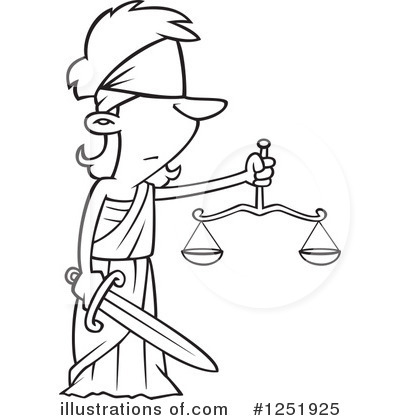 Royalty-Free (RF) Justice Clipart Illustration by toonaday - Stock Sample #1251925
