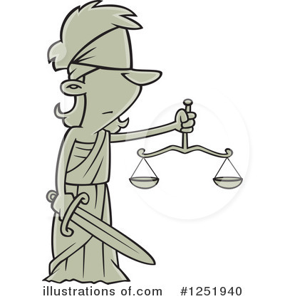Scales Of Justice Clipart #1251940 by toonaday