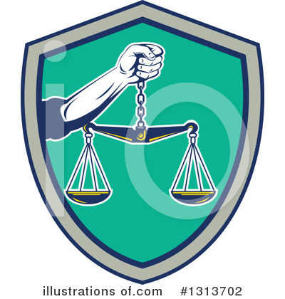Scales Of Justice Clipart #1313702 by patrimonio