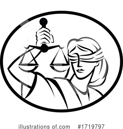Scales Of Justice Clipart #1719797 by patrimonio