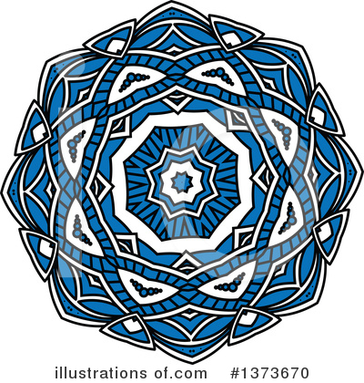 Royalty-Free (RF) Kaleidoscope Flower Clipart Illustration by Vector Tradition SM - Stock Sample #1373670