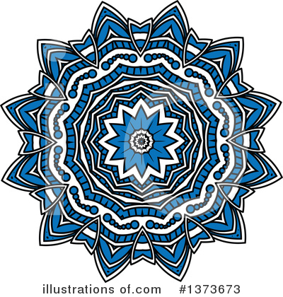 Kaleidoscope Flower Clipart #1373673 by Vector Tradition SM