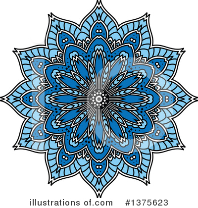 Kaleidoscope Flower Clipart #1375623 by Vector Tradition SM
