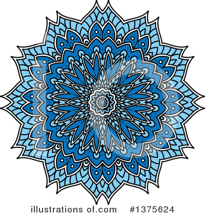 Royalty-Free (RF) Kaleidoscope Flower Clipart Illustration by Vector Tradition SM - Stock Sample #1375624