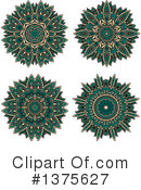 Kaleidoscope Flower Clipart #1375627 by Vector Tradition SM