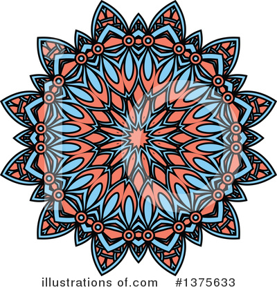 Royalty-Free (RF) Kaleidoscope Flower Clipart Illustration by Vector Tradition SM - Stock Sample #1375633