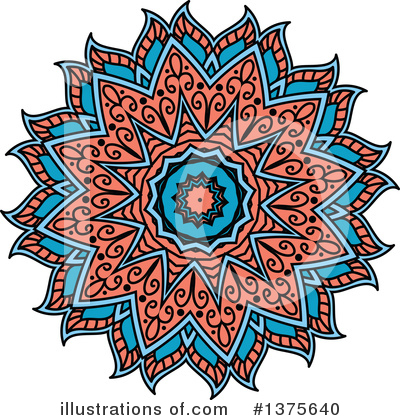 Royalty-Free (RF) Kaleidoscope Flower Clipart Illustration by Vector Tradition SM - Stock Sample #1375640
