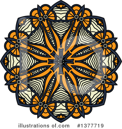 Royalty-Free (RF) Kaleidoscope Flower Clipart Illustration by Vector Tradition SM - Stock Sample #1377719