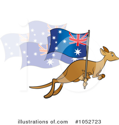 Royalty-Free (RF) Kangaroo Clipart Illustration by Lal Perera - Stock Sample #1052723