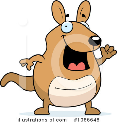 Royalty-Free (RF) Kangaroo Clipart Illustration by Cory Thoman - Stock Sample #1066648