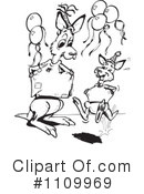Kangaroo Clipart #1109969 by Dennis Holmes Designs