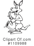 Kangaroo Clipart #1109988 by Dennis Holmes Designs