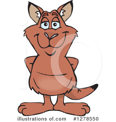 Royalty-Free (RF) Kangaroo Clipart Illustration by Dennis Holmes Designs - Stock Sample #1278550