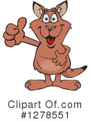 Kangaroo Clipart #1278551 by Dennis Holmes Designs
