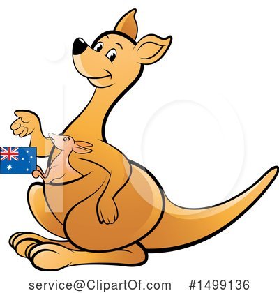 Kangaroo Clipart #1499136 by Lal Perera