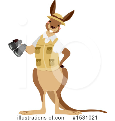Royalty-Free (RF) Kangaroo Clipart Illustration by BNP Design Studio - Stock Sample #1531021
