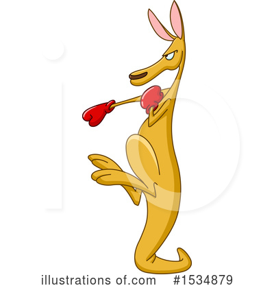 Royalty-Free (RF) Kangaroo Clipart Illustration by yayayoyo - Stock Sample #1534879