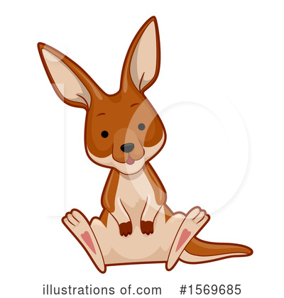 Royalty-Free (RF) Kangaroo Clipart Illustration by BNP Design Studio - Stock Sample #1569685