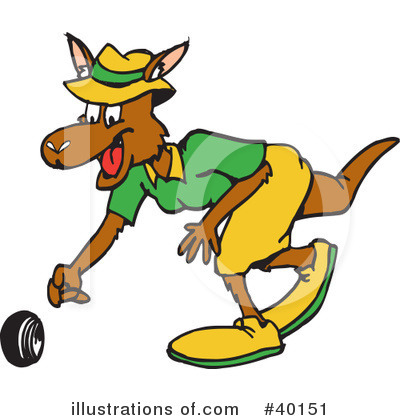 Royalty-Free (RF) Kangaroo Clipart Illustration by Dennis Holmes Designs - Stock Sample #40151