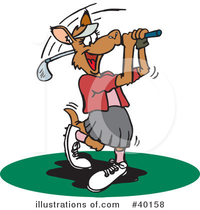 Golf Clipart #40158 by Dennis Holmes Designs