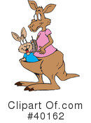 Kangaroo Clipart #40162 by Dennis Holmes Designs