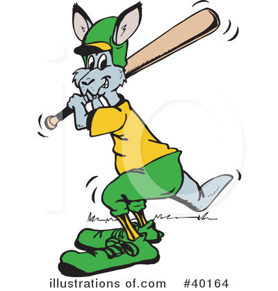 Royalty-Free (RF) Kangaroo Clipart Illustration by Dennis Holmes Designs - Stock Sample #40164