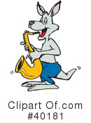 Kangaroo Clipart #40181 by Dennis Holmes Designs