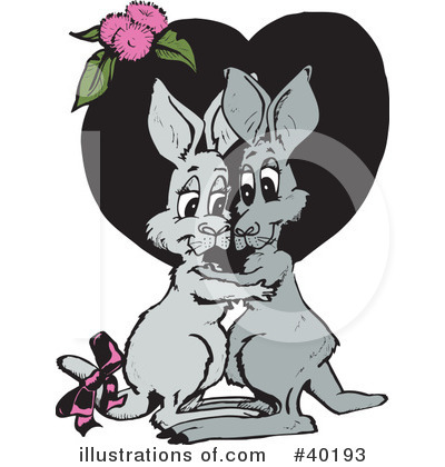 Kangaroo Clipart #40193 by Dennis Holmes Designs