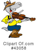 Kangaroo Clipart #43058 by Dennis Holmes Designs