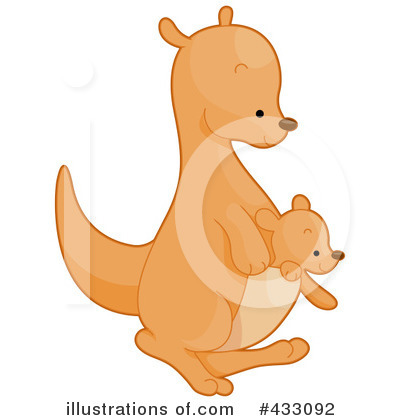 Royalty-Free (RF) Kangaroo Clipart Illustration by BNP Design Studio - Stock Sample #433092