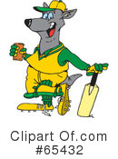 Kangaroo Clipart #65432 by Dennis Holmes Designs