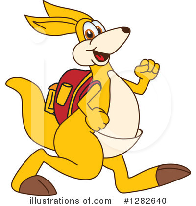 Kangaroo Mascot Clipart #1282640 by Mascot Junction